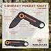 Wrangler Tools Small Pocket Knife for Men - Folding Keychain Knife with 1.9