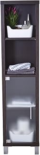 Intradisa 892 - Bathroom shelving unit with 3 interior shelves wengue