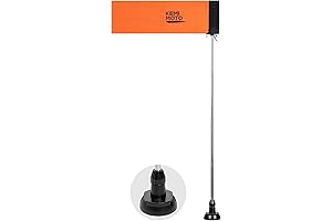 KEMIMOTO 4ft Kayak Safety Flag Pole Kit