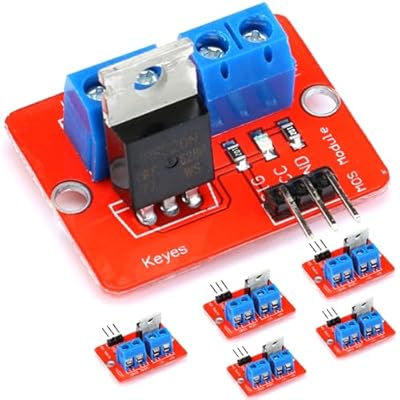 JESSINIE 6pcs IRF520 MOSFET Driver Module for Arduino Raspberry Pi, Efficient Control...