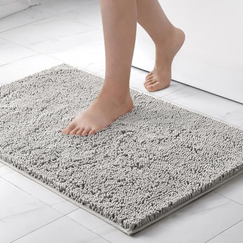 MIULEE 70x120cm Chenille Badematte rutschfest Badvorleger Badteppich rutschfest Waschbar...