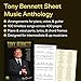 Tony Bennett Sheet Music Anthology | 100 Iconic Songs for Piano, Vocal, Guitar | Classic Standards, Jazz Hits, Easy Piano Sheet Music | Famous Songs Like I Left My Heart in San Francisco