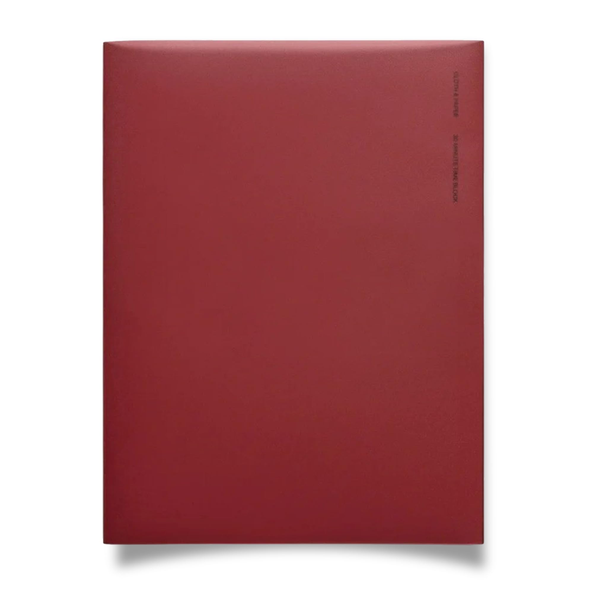 Cloth & Paper Carnet à reliure parfaite | Bloc de temps de 30 minutes – Bordeaux | Carnet classique HP 17,8 x 23,50 cm | Planificateur de blocage de temps avec mise en page de 30 minutes pour
