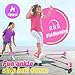 Flooyes Skip Ball for Kids, Ankle Skip Ball Toy with Counter, Timer and Cal Calculator, Girl Birthday Gifts for Age 6 7 8 9 10+, Rechargeable Colorful Flash Wheel Skip Ball for Girls Women