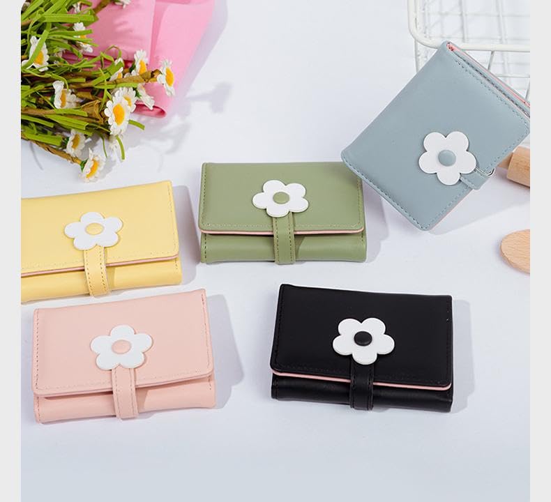 Small Wallet for Girls Women Trifolded Girl Wallet Cash Pocket Cute Y2k Card Holder Coin Purse with ID Window Personalized Gifts for Girls Ladies Women2