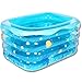 Produktbild LZTET Rechteckiges Aufblasbares Familien-Pool Faltbare Wanne Aufblasbare Babys Schwimmbad Neugeborenen Nach Hause Isolierung Innen überdimensionaler 120x105x75cm,Blue