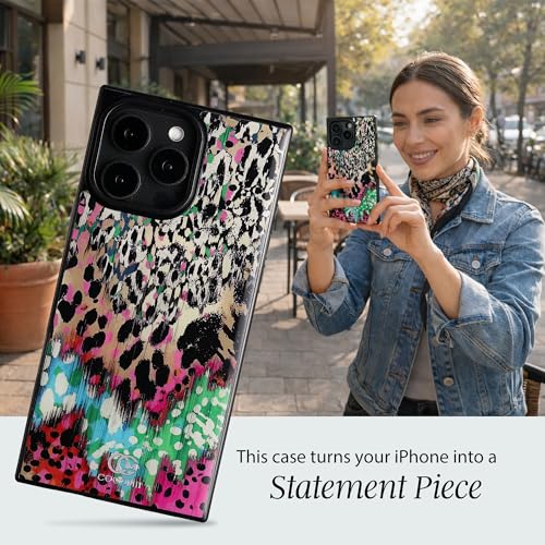 Image of COCOMII Rectangle for iPhone 16 Pro Max Case, Botanical Leopard