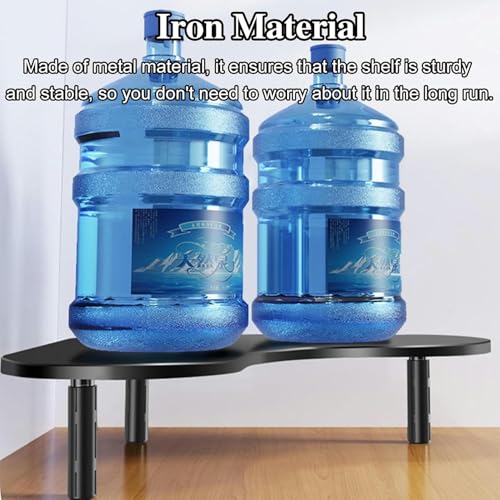 Monitor stand d'angle avec étagère de stockage et ajustement sur bureau