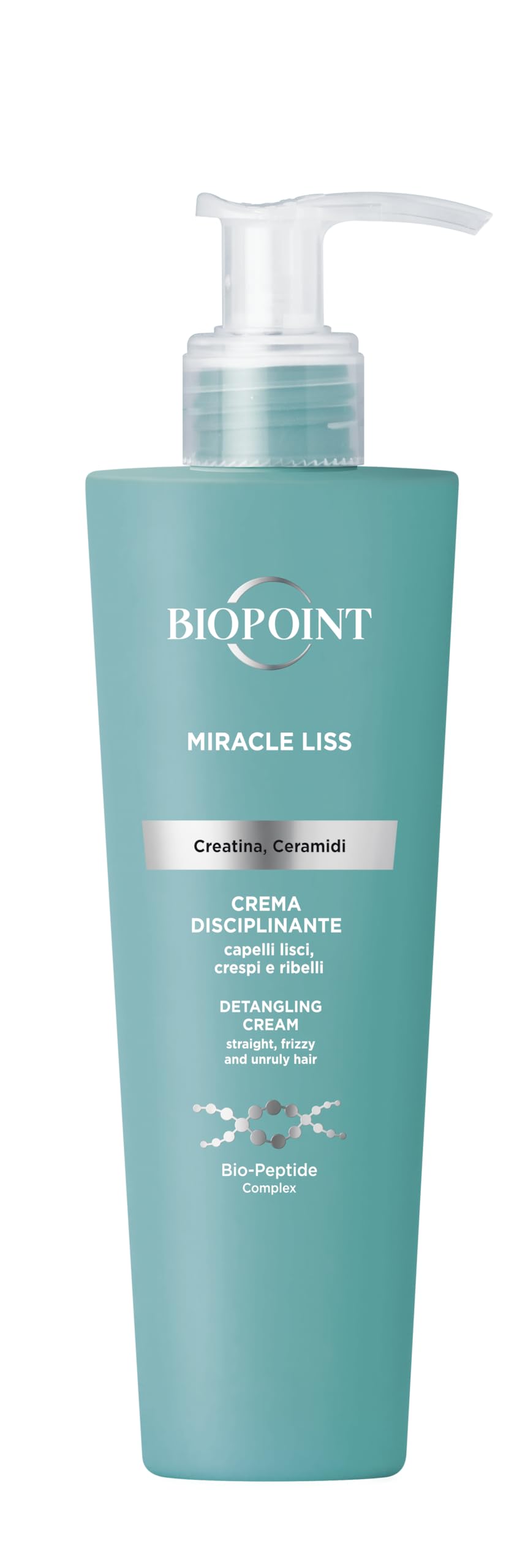 Biopoint Miracle Liss Crème Cheveux Sans Rinçage Lisse 72 h pour Cheveux Défrisés - Hydratante et Élastique - Anti-Effet
