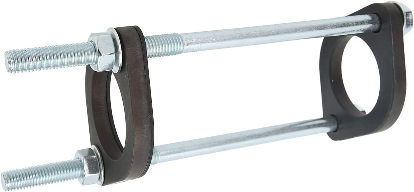 Brilluxa Shock Spring Compressor, Motorcycle Spring Compression Tool, Coil Spring Compressor, 75mm Flexible Steel for Motorbike Suspension Service