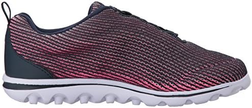 Propet Women's TravelActiv Xpress Shoe, Navy/Pink, 6 N US | Image 5