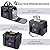 Cat Carrier Bag, Portable Foldable Pet Carrier Travel Bag for Cats and Small Dogs up to 15lbs, Breathable Airline Approved Dog Transport Carrier with Safety Inner Leash, Pet Bowl, Washable Mat