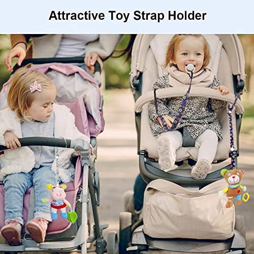 Toy Straps Holder Toy Pram Strap Protable PP Anti Drop Toys Adjustable Strap Clip Belt Holders (8 Pcs)