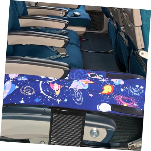 Extensor de asiento de avión textil premium con diseño estrella azul 6
