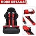 Yakitoko Universal 4 point Safety Harness Set 2inch Fits Go Kart,UTV,ATV,Racing Red