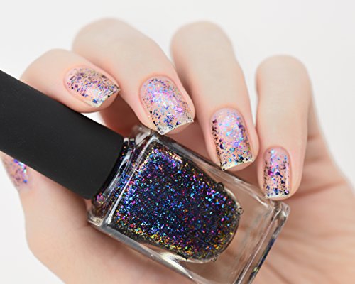 Image of ILNP Mayfield - Purple, Pink, Green, Gold, Blue Ultra Chrome Flakie Nail Polish