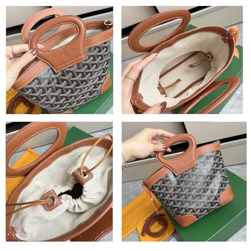 Bolso cruzado de cuero genuino para mujer HIONRE miniatura 7