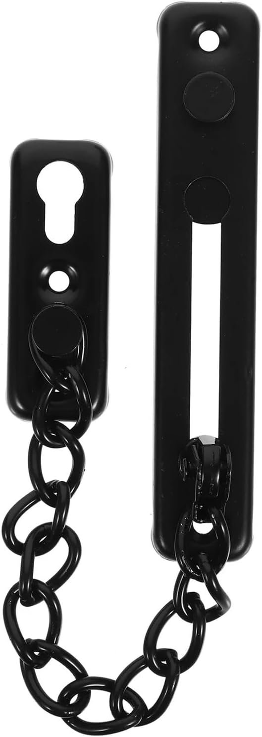 Chain Locks for Inside Door 2Set Stainless Steel Reinforced Security Latch for Home Hotel Office Bedroom Garage Chain Safety Door Lock for