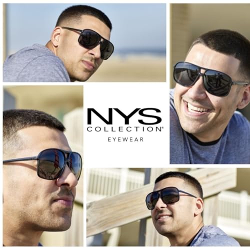 NYS Collection Retro Aviator Sunglasses for Men & Women 70s Vintage Style, Lightweight 100% Protection4