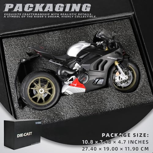 Image of 1:9 Motorcycle Model for Ducati Panigale V4 SP2 Metal Die-cast Motorcycle Model Moto Classic Collection for Adult