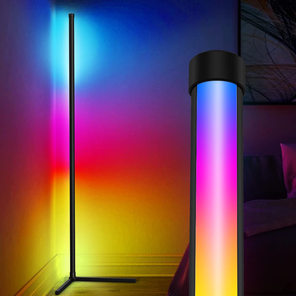 Buy Ainostone LED Corner Floor Lamp with Remote Control Modern Standing