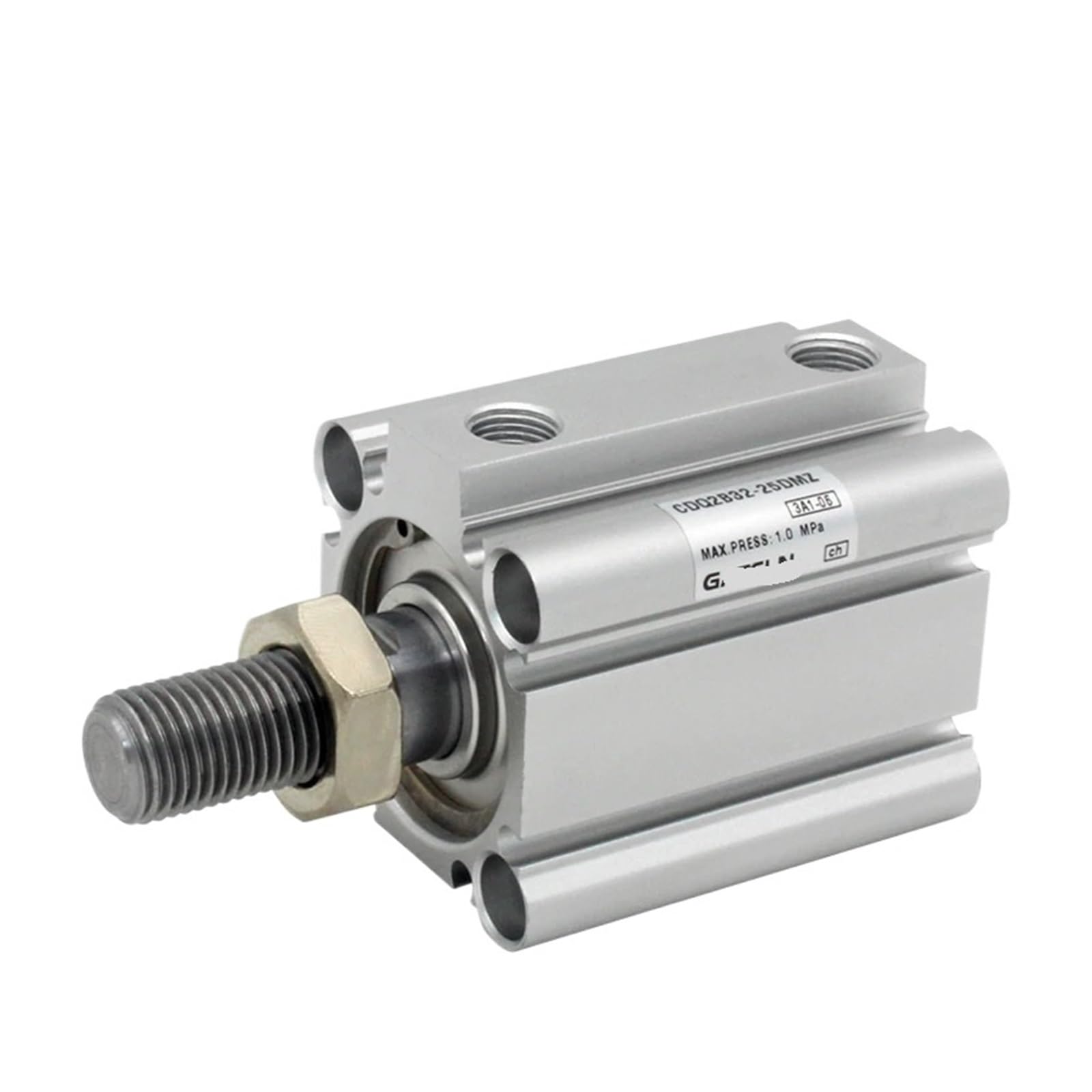 Cylindre compact CDQ2A double effet alésage 40mm course 100mm filetage externe
