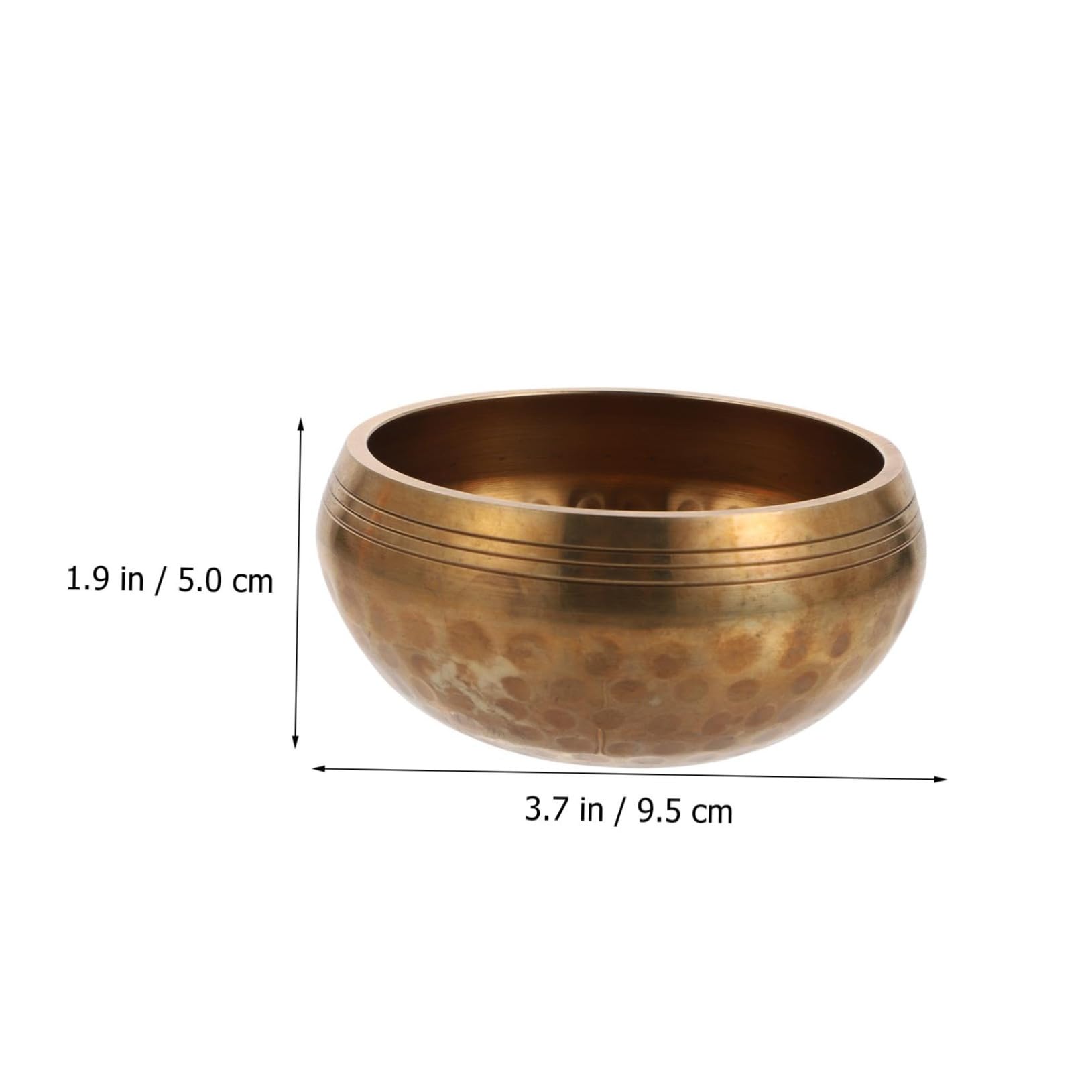 Toddmomy 1 Set Copper Bowl Buddha Sound Bowl Healing Music Instrument Meditation Tool Meditation Supplies Buddhist Supplies