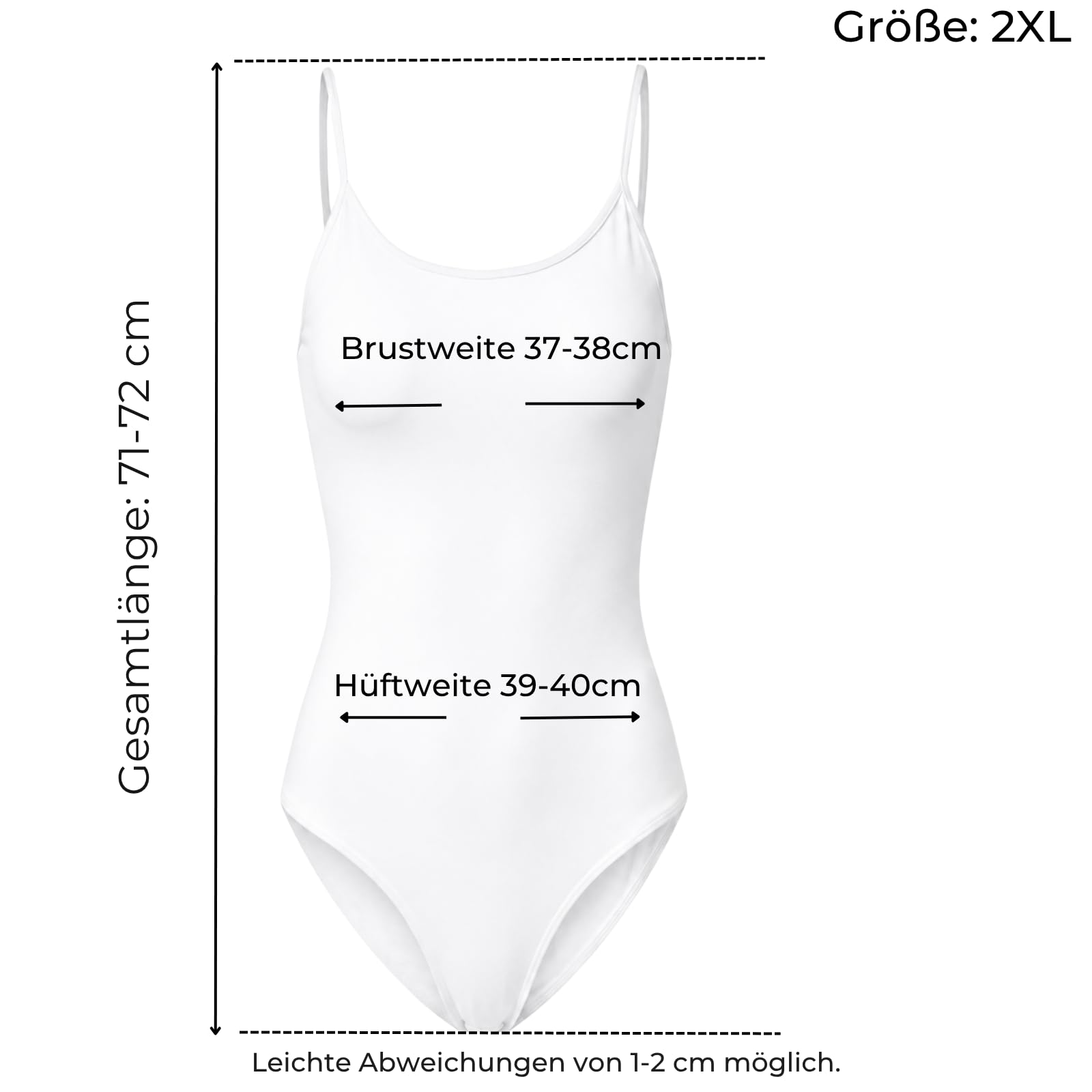Body Damen 3er Set – Spaghetti Träger, Bodysuit für Damen, Kein Shaping, Weich, Atmungsaktiv, Bodies für Damen Schwarz, Alltag - Basic Unterwäsche