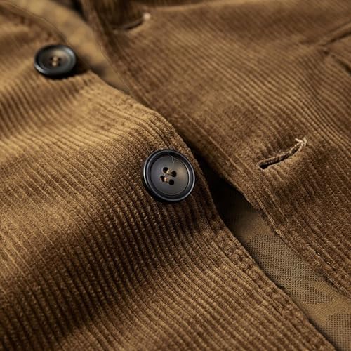 Men's Corduroy Business Suit Jacket Solid Color Slim Fit Sport Coats Men's Casual Corduroy Blazer3