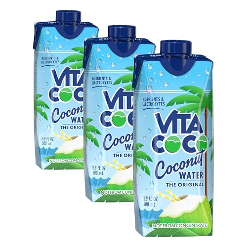 Image of Vita Coco Pure Coconut Water, 16.9 Fl Oz (Pack of 3)