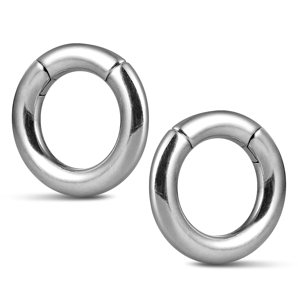 Casvort 2PCS Hypoallergenic Versatile Ear Weights for Stretched Ear Lobes 316 Stainless Steel Ear Hangers Gauges Plugs and Tunnels Stretchers Fashion