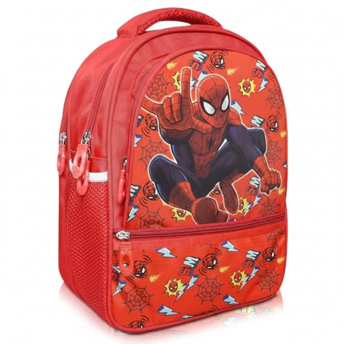 Image of Stylbase Cartoon Printed School Bag for Boys and Girls | Waterproof Backpack Bag for Travelling Sports | Kids Bag Ideal for UKG Nursery 1st Class | School Bags for 5 7 Years 15 Inches