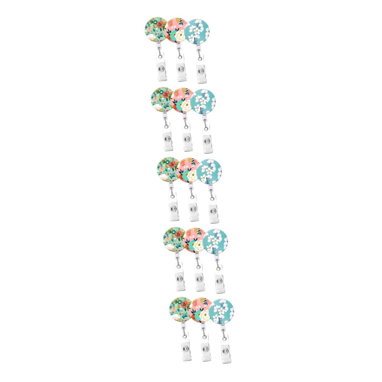 Lurrose 5 Set Di Clip Telescopiche Per Badge Porta Badge Riutilizzabili Per Ufficio Ospedale Scuola Comodo Accesso Robusti 3 Pezzi * 5