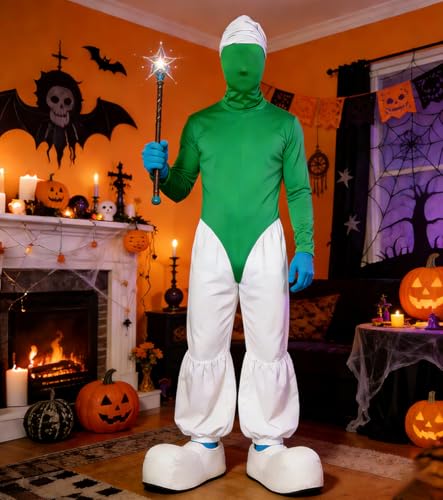 Image of 3 Pieces Full Face Mask, Stretchy Faceless Cloth Masks, Statue Inflatable Costume Accessory for Adult Men Women