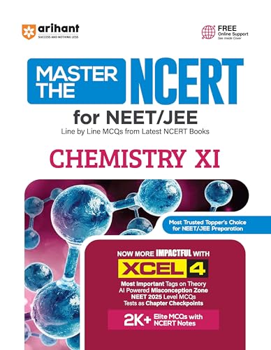 Image of Arihant Master the NCERT Chemistry Class 11 | For NET, JEE & CUET 2026-2027 | Line by Line MCQs from NCERT Book | NCERT-Based 2K+ MCQs, AI-Based Misconception Zone | Revised Edition 2026