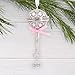 Hallmark Baby's First Christmas Silver Rattle with Pink Ribbon 2025 Christmas Ornament, Metal, New Baby Gifts