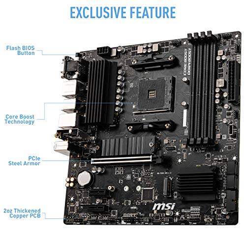 Image of (Refurbished) MSI B550M PRO-VDH WiFi AMD Socket AM4 MATX Motherboard