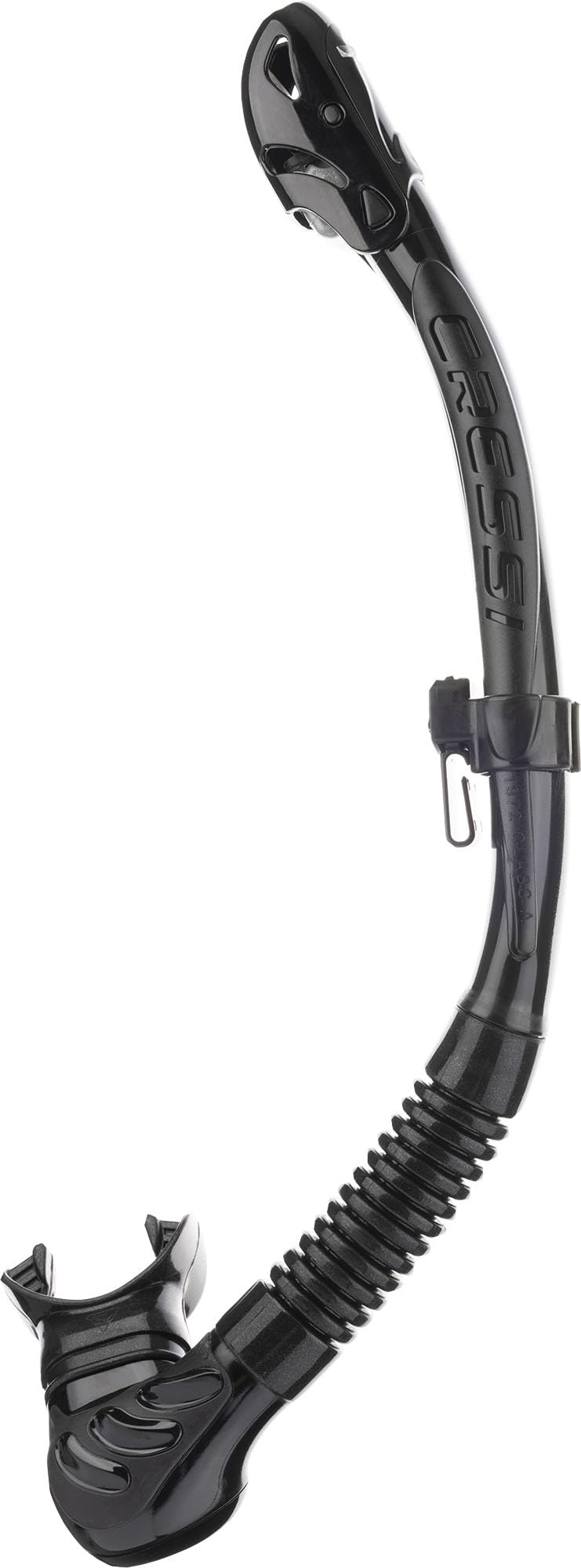 Cressi Foldable Adult Dry Snorkel for Scuba Diving, Snorkeling - Alpha Ultra Dry Made in Italy