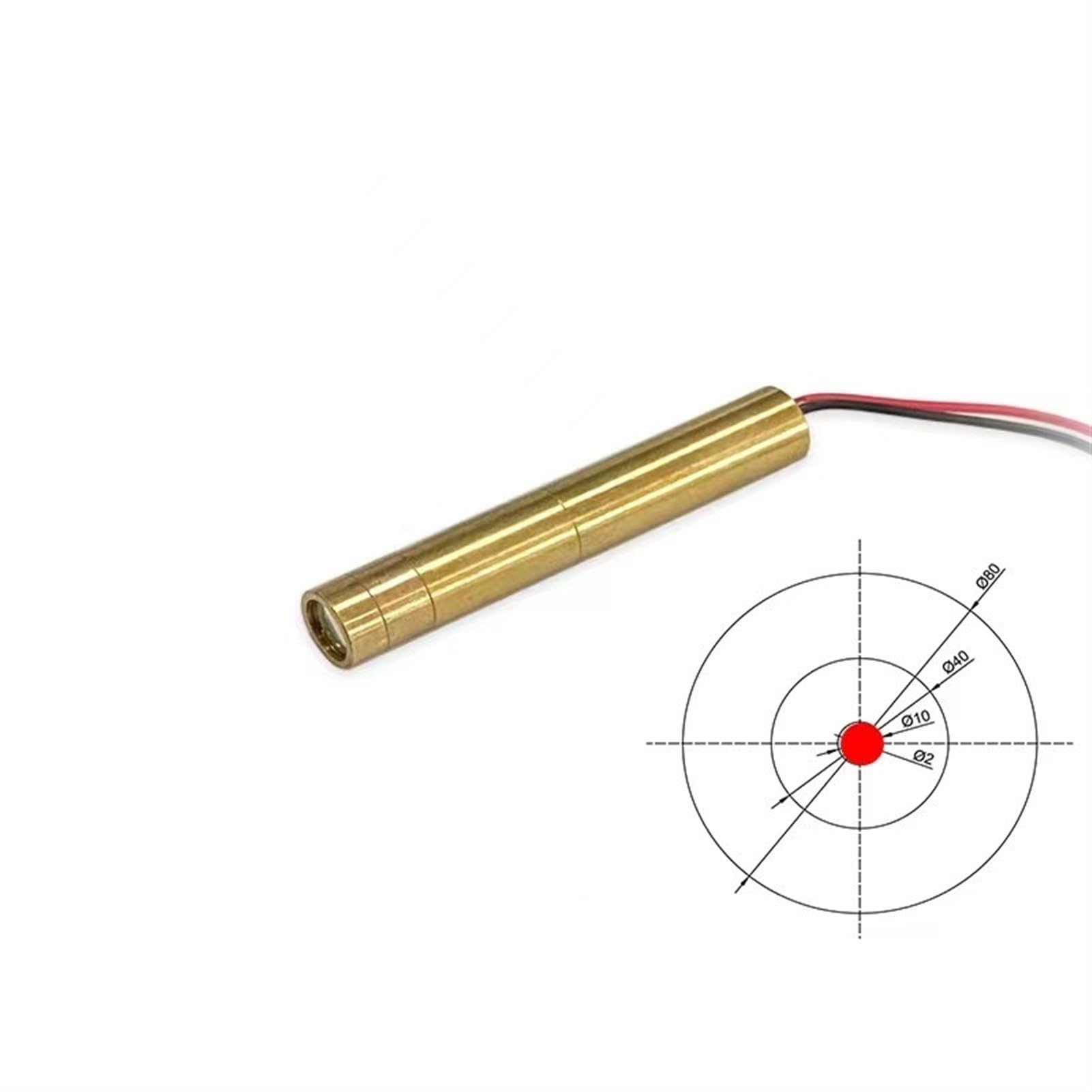 Module infrarouge ultra petit spot RVB pour positionnement et visée - Dispositif émetteur de distance (450 nm 80 mW) - Bleu