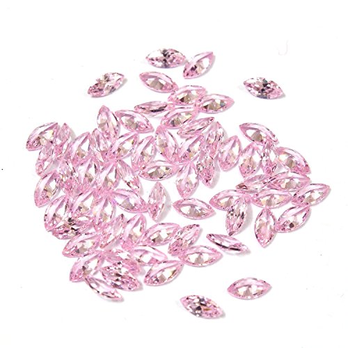 Zircone cubique rose marquise AAA pour remplacer une pierre perdue - 2