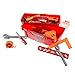 40-Piece Toy Tool Box Set-Pretend Play Construction Handyman Set for Boys and Girls-Includes Hammer, Screwdrivers, Drill, Bolts and More by Hey! Play! , Orange