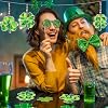 WinnerWhy 36 Sets St. Patrick's Day Shamrock Suncatchers Ornaments Decorations DIY Window Paint Suncatchers Craft Kits Lucky Shamrock Sun Catcher Gifts for Home Party Supplies Arts and Crafts Project