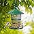 Metal Bird Feeder Tube Hanging Wild Bird Seed Feeder Squirrel Proof Birds Feeder for Outside Decoration, Large Capacity Feeder for Outdoor Garden,Green