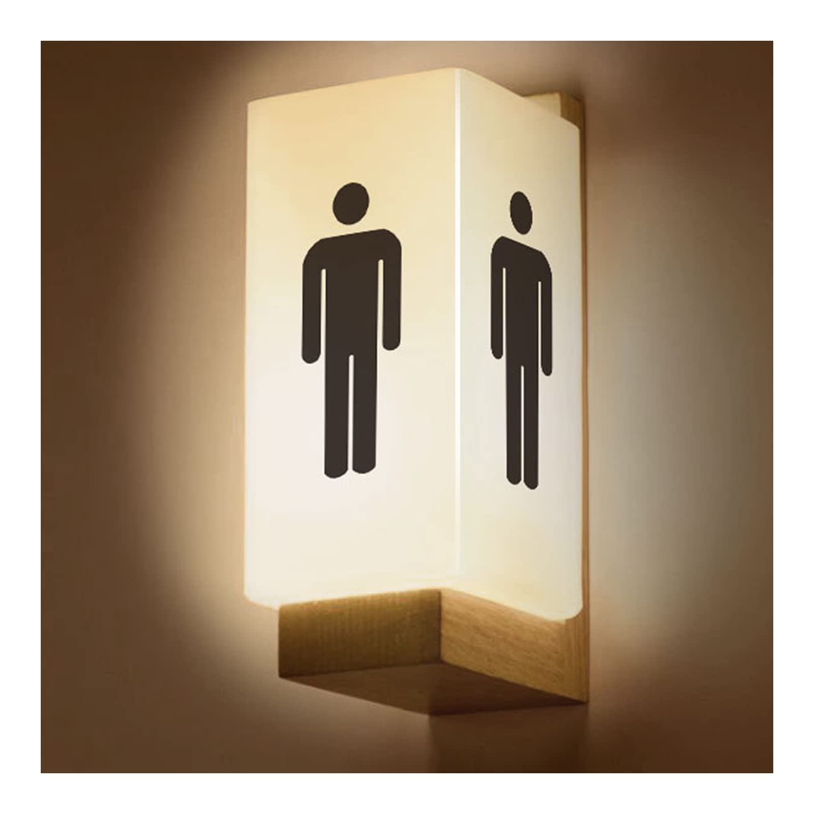 Letrero de baño con luz, letrero de baño, masculino, mujer, niño, niña, decoración de baño para sala de negocios