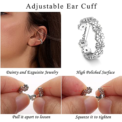 Florideco Ear Cuff Earrings Set for Women Adjustable Fake Earring Cuffs Non Piercing Earring Set Ear Jewelry Set2