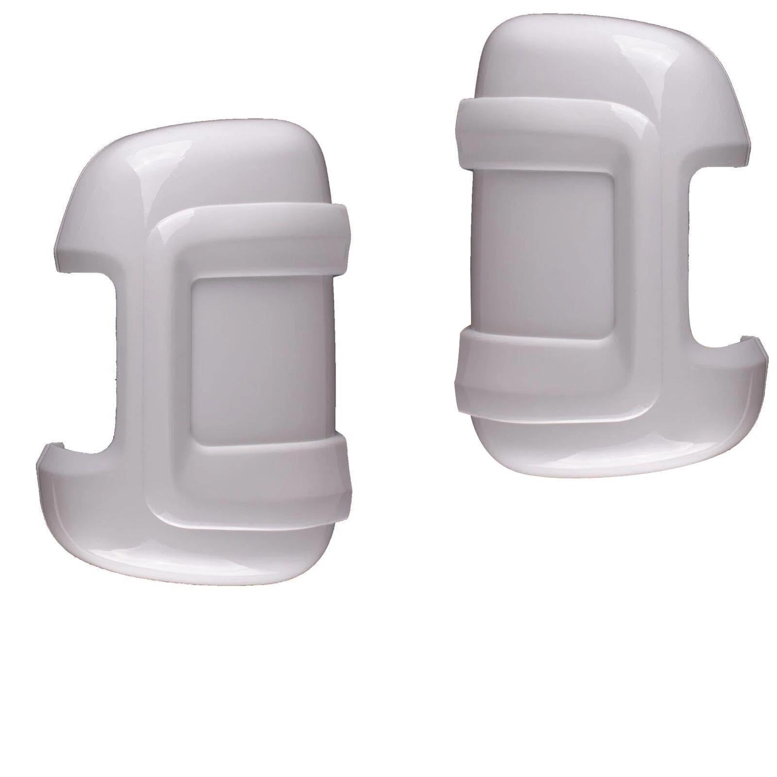 Capuchon Rétroviseur Protections Pour Rétroviseurs De Camping-car Coques De Rétroviseurs Faciles À Installer Pour Fiat Pour Ducato Bras Long Paire Blanc CLVCCZTZGW