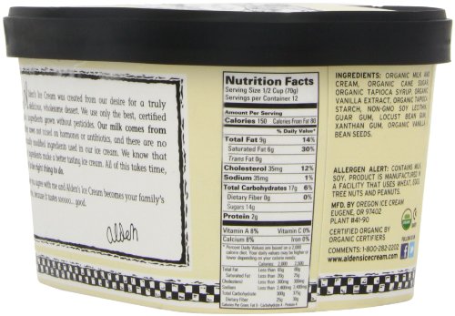 Alden'S 0072609741851 Organic Vanilla Bean Ice Cream thumb #8
