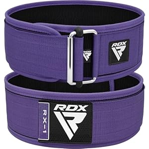 RDX 4” Gewichthebergürtel, Auto-Lock Trainingsgürtel, Powerlifting Krafttraining Bodybuilding Fitness Gürtel, Gepolstert Gewichtheben Gym Weight Lifting Belt,Damen Kreuzheben Workout