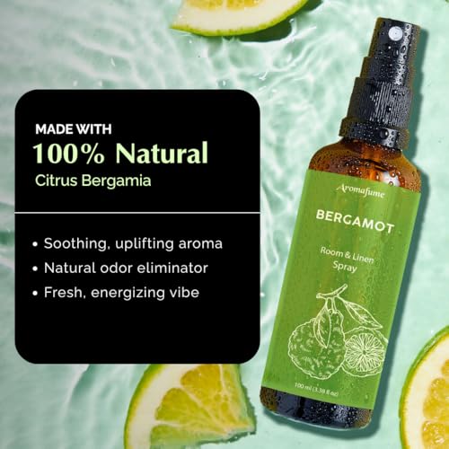 Image of Bergamot Air Freshener Spray for Room, Linen & Pillow 100ml by Aromafume