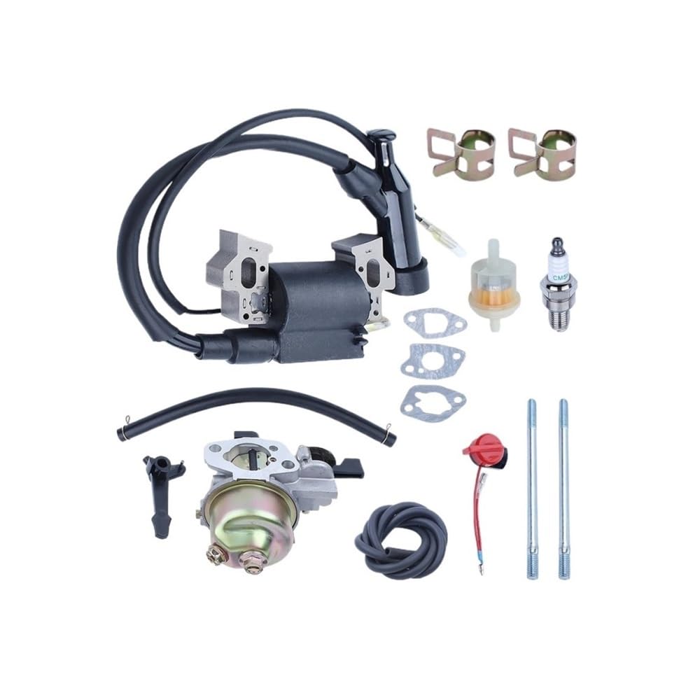Kit de filtro de combustible de encendido compatible with carburador compatible con cortadoras de césped GX160 y GX200, piezas de motor 16100-ZH8-W61